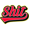 Shit Word Script Logo