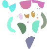 Pastel Abstract Pizza Mosaic