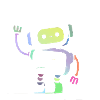 Robot pastel amusant