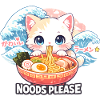 Kawaii Neko Ramen Cat Noodle Anime