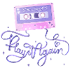 Chansons d’amour. Cassette musicale rétro.