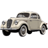 Beige Oldtimer Coupé Artwork