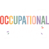 Farbige Berufstherapie Typografie