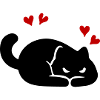 Katze Herz Liebe