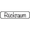 Rückraum Schriftzug (Schwarz)