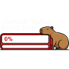 Capybara Fatigué Batterie Vide Humour
