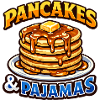 Pancakes and pajamas love breakfast pancakes