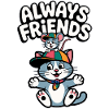 Always Friends Cat and Mouse