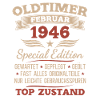 80. Geburtstag Mann Vintage 1946 Februar 