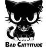 Bad Cattitude Goth Cat with Attitude