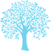 Icon Blue Jumbo Tree Print Silhouette