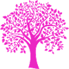 Base Pink Jumbo Tree Print Silhouette