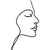Line Face Silhouette