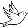 Dove of Peace Silhouette