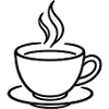 Kaffeetasse in Minimal-Linien