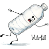 Waterfall – Falling Water Bottle Cartoon