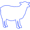 Silhouette de mouton