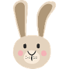 Kuschelbunny Porträt in Beige