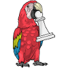Papagei Schachfigur Bauer Schach