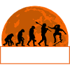 Skateboard Evolution Retro Sunset Skater