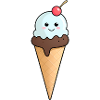 Kuscheliges Eis mit Kirsche