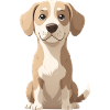 Beagle Cartoon Kuschelhund