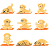 Yoga Dog Golden Retriever Funny Poses
