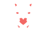Chaton cœur Bébou d'Amour