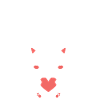 Bébou d’amour chat cœur