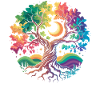 Rainbow Tree Moon Magic