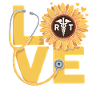 Love heals with sunflower