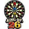 King of 26 – Dartboard Retro
