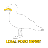 Local Food Expert Seagull - White