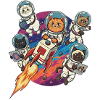 Galactic Astronaut Cat