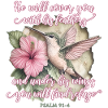 Bible Verse Christian Hummingbird