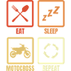 Essen Schlafen Motocross Wiederholen