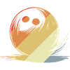 Bowling Drawing Retro Style