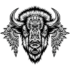 Ornamental Bison Glyph