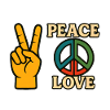Peace and Love Icon Peace Tee