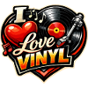 Love Vinyl Heart Logo