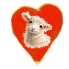 Lamb in heart motif
