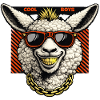 Casual lamb with sunglasses.... Cool boys