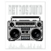 Boombox sonore rétro