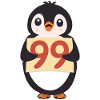 Penguin 99 Countdown Sign