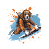 Beagle Dog Snowboard
