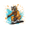 Cat Snowboard