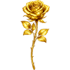 Golden Rose Ornament