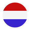 Drapeau rond des Pays-Bas