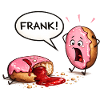 Donut drama – FRANK was bitten!