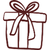 Gift Box Line Art